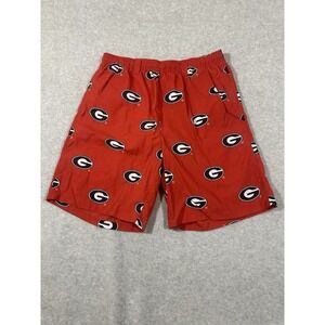 Georgia Bulldogs Red Swim‎ Trunks Men's Small Columbia Uga Bulldog Print Shorts